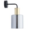 TK LIGHTING SIERRA GOLD 6660 KINKIET CZARNO ZŁOTY GRAFITOWY KLOSZ