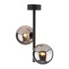 TK LIGHTING ESTERA BLACK 6706 LAMPA SUFITOWA PLAFON PODWÓJNY CZARNY SZKLANE KULE GRAFITOWE
