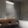 KINKIET BIAŁY LISTWA CZARNA LED NAD LUSTRO 12W IP44 3000K LIGHT PRESTIGE IBROS GS-LWA-12W 3000K WH