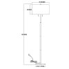 Lampa stojąca Fogo 2xE27 czarna LP-0304/2F BK