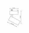 Rocca Set 3000K szynoprzewód 1F 3xLED LP-1019 set WH