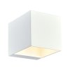 KINKIET BIAŁA KOSTKA KWADRATOWY BIAŁY METALOWY LIGHT PRESTIGE ALASKA LP-104/1W WH