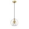 LAMPA WISZĄCA ZŁOTA MATOWA SZKLANA TRANSPARENTNA SZKLANY KLOSZ POJEDYNCZA LIGHT PRESTIGE ARETTE LP-133/1PDO POKOJU SALONU SYPIALNI ŁAZIENKI