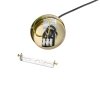 LAMPA WISZĄCA ZŁOTA MATOWA SZKLANA TRANSPARENTNA SZKLANY KLOSZ POJEDYNCZA LIGHT PRESTIGE ARETTE LP-133/1PDO POKOJU SALONU SYPIALNI ŁAZIENKI