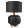 LIGHT PRESTIGE TAMIZA LAMPA STOŁOWA LAMPKA NOCNA CZARNO ZŁOTA DO SYPIALNI NA KOMODĘ DO SALONU