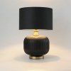 LIGHT PRESTIGE TAMIZA LAMPA STOŁOWA LAMPKA NOCNA CZARNO ZŁOTA DO SYPIALNI NA KOMODĘ DO SALONU