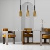 LAMPA WISZĄCA CZARNO ZŁOTA NAD STÓŁ DO JADALNI KUCHNI POTRÓJNA LIGHT PRESTIGE SOLIN LP-181/3L GD