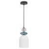 LAMPA WISZĄCA SZKLANA KOLOROWA BIAŁA NAD STÓŁ DO SALONU KUCHNI JADALNI  LIGHT PRESTIGE TROPEA LP-2004/1P M WH