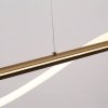 LIGHT PRESTIGE MELECA LAMPA WISZĄCA ZŁOTA DEKORACYJNA LED NAD STÓŁ LP-2345/1P S GD 
