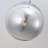 LAMPA WISZĄCA KULA CHROM SREBRNA 30CM SZKLANA LIGHT PRESTIGE PALLA LP-2844/1P CH