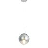 LAMPA WISZĄCA KULA CHROM SREBRNA 15CM MAŁA SZKLANA LIGHT PRESTIGE PALLA LP-2844/1P S CH 