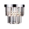 KINKIET SZKLANY KRYSZTAŁOWY GLAMOUR CHROM DO SALONU SYPIALNI LIGHT PRESTIGE VETRO  LP-2910/1W