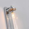 KINKIET CHROM SREBRNY SZKLANY GLAMOUR DO ŁAZIENKI SALONU SYPIALNI PIONOWY LIGHT PRESTIGE LORENZO LP-2960/1W CH PODWÓJNY