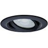 OPRAWKA HALOGENOWA WPUSZCZANA OCZKO OKRĄGŁE HERMETYCZNE RUCHOME REGULOWANE CZARNE DO ŁAZIENKI LIGHT PRESTIGE LAGOS IP65 LP-4425/1RM BK