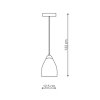 LAMPA WISZĄCA SZKLANA PODWÓJNY KLOSZ BIAŁY LIGHT PRESTIGE NIKI LP-567/1P
