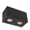 Oczko Lyon oprawa natynkowa 2xGU10 czarna LP-5881/2SM BK