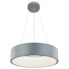 LAMPA WISZĄCA LED KOŁO OBRĘCZ RING SZARA 45CM DO SALONU KUCHNI NAD STÓŁ BARWA CIEPŁA 3000K LIGHT PRESTIGE MALAGA LP-622/1P