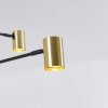 LAMPA WISZĄCA CZARNO ZŁOTA TUBY REFLEKTORKI ZŁOTE LIGHT PRESTIGE SNOW LP-731/6P GD