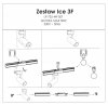 Reflektor Ice do szynoprzewodów 1F 1xGU10 biały LP-732/1R 3W WH