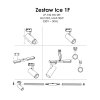 GOTOWY ZESTAW SZYNOPRZEWÓD 1-FAZOWY CZARNY REFLEKTORKI LIGHT PRESTIGE ICE LP-732 3W BK SET