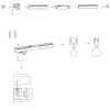 GOTOWY ZESTAW SZYNOPRZEWÓD CZARNY LIGHT PRESTIGE SNOW 3-FAZOWY  LP-737 BK SET 3F