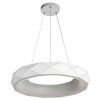 LAMPA WISZĄCA BIAŁA RING KOŁO OBRĘCZ DEKORACYJNA LED OKRĄGŁA DO SALONU SYPIALNI POKOJU LIGHT PRESTIGE REUS LP-8069/1P LED WH
