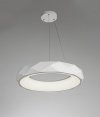 LAMPA WISZĄCA BIAŁA RING KOŁO OBRĘCZ DEKORACYJNA LED OKRĄGŁA DO SALONU SYPIALNI POKOJU LIGHT PRESTIGE REUS LP-8069/1P LED WH