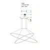 Lampa wisząca Halifax 2xLED czarna LP-940/2P BK CCT