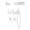 LIGHT PRESTIGE MIRROR DUŻY CZARNY KINKIET KOŁO RING LED LP-999/1W L BK CCT ZE ZMIENNĄ BARWĄ ŚWIATŁA