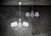 ŻYRANDOL LAMPA WISZĄCA BIAŁA Z ABAŻURAMI BIAŁYMI KLASYCZNA DO SALONU SYPIALNI CORTEZ 110600531 TRIO