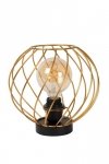 LAMPA CZARNO ZŁOTA METALOWA DRUCIANA LUCIDE DANZA 21528/25/02