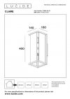 LAMPA ZEWNĘTRZNA INDUSTRIALNA CLAIRE 27883/02/31 LUCIDE