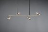 LAMPA WISZĄCA NAD STÓŁ DO KUCHNI JADALNI Z REGULOWANYMI KLOSZAMI REFLEKTORKI NIKIEL MATOWY SREBRNA MARLEY 302400407 TRIO