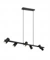 LAMPA WISZĄCA CZARNA NAD STÓŁ REFLEKTORKI REGULOWANE DO SALONU JADALNI KUCHNI MARLEY 302400632 TRIO
