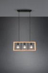 LAMPA WISZĄCA DREWNIANA RAMKA LOFT INDUSTRIALNA AGRA 313800332 TRIO