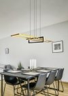 LAMPA WISZĄCA LED MATOWY MOSIĄDZ ZŁOTY NOWOCZESNA DO SALONU JADALNI NAD STÓŁ BARWA CIEPŁA 3000K SALINAS 320310308 TRIO