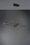 LAMPA WISZĄCA LED MATOWA CZARNA NOWOCZESNA DO SALONU JADALNI NAD STÓŁ BARWA CIEPŁA 3000K SALINAS 320310332 TRIO