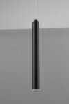 LAMPA WISZĄCA LED CZARNA TUBY SOPLE NA LISTWIE DO SALONU SYPIALNI JADALNI TUBULAR 321611132 TRIO