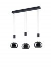 LAMPA WISZĄCA LED NAD STÓŁ DO KUCHNI JADALNI Z REGULOWANĄ WYSOKOŚCIĄ GRAFITOWE KLOSZE BARWA CIEPŁA MADISON 342010332 TRIO