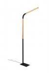 LAMPA PODŁOGOWA LED NOWOCZESNA Z DREWNEM DO SALONU POKOJU NORRIS 445210132 TRIO
