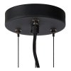 LAMPA WISZĄCA SZKLANA GLAMOUR DYMIONY SZKLANY KLOSZ GRAFITOWY LUCIDE OLIVIA 45401/50/65