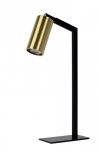 LAMPKA BIURKOWA CZARNO ZŁOTA NOWOCZESNA LUCIDE SYBIL 45599/01/30