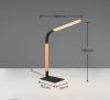 LAMPKA STOŁOWA BIURKOWA NOWOCZESNA LED Z DREWNEM NORRIS 545210132 TRIO