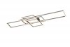 LAMPA SUFITOWA LED SREBRNA NA PILOTA NOWOCZESNA PLAFON RAMKI PROSTOKĄTY KDWADRATY DO SALONU KUCHNI SYPIALNI IRVINE 620010407 TRIO