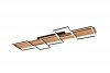 PLAFON LAMPA SUFITOWA DREWNIANA LED KWADRATY CZARNE NATURAL BOHO DO SALONU SYPIALNI KUCHNI  HARPER 622910532 TRIO