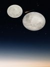 PLAFON LAMPA SUFITOWA IMITUJĄCA WYGLĄDAJĄCA JAK KSIĘŻYC DEKORACYJNY LUNAR 627514000 TRIO Z PILOTEM ZDALNEGO STEROWANIA 