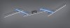 	LAMPA SUFITOWA LED NOWOCZESNA ROZŁOŻYSTA REGULOWANA DO DŁUGIEGO POKOJU SALONU ARVIN 628410532 TRIO