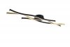 PLAFON LAMPA SUFITOWA LED CZARNA MOSIĄDZ FALA DO SALONU SYPIALNI KUCHNI BLAZE 641210308 TRIO