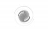 PLAFON NOWOCZESNY LED CZARNO SREBRNY SZCZOTKOWANE ALUMINIUM DO SALONU SYPIALNI CAYA 641910205 TRIO