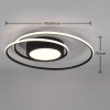 PLAFON LED STEROWANY PILOTEM NOWOCZESNY DO SALONU SYPIALNI KUCHNI YAVA 672310232 TRIO